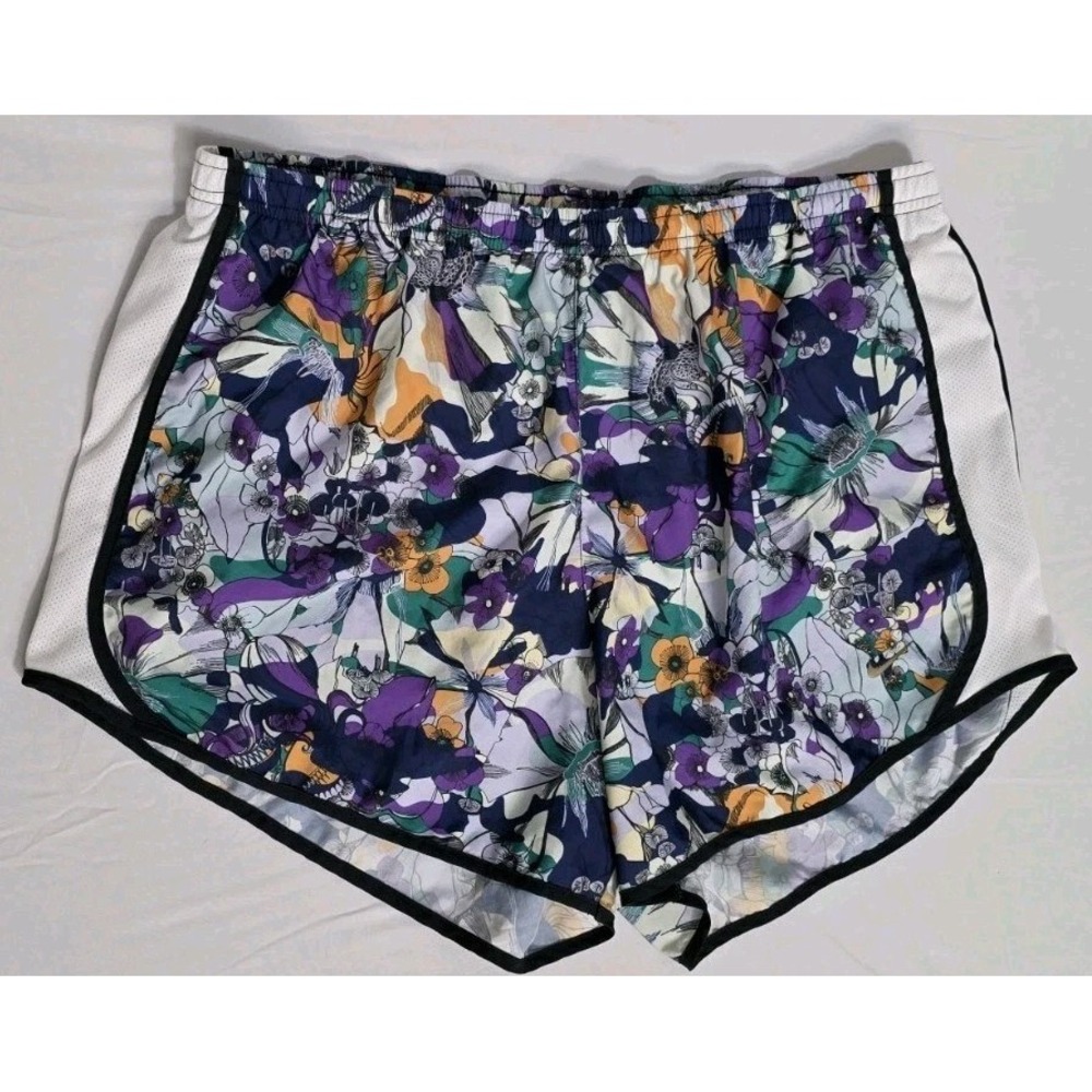 Nike Dri Fit Tempo Running Shorts Floral Printed Lined Girl's XL+ Multicolor NEW